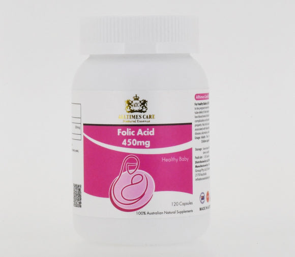 澳洲Alltimes care 葉酸 Folic Acid 450mg 孕婦營養補充品